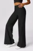 Micro Ribbed Solid Color Wide Leg Pants sold by MOOSLOVER