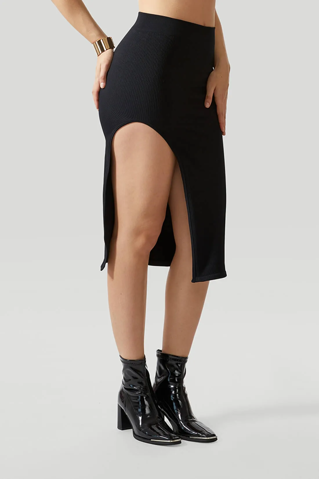 Vest High Split Skirt sold by MOOSLOVER product image thumbnail 3