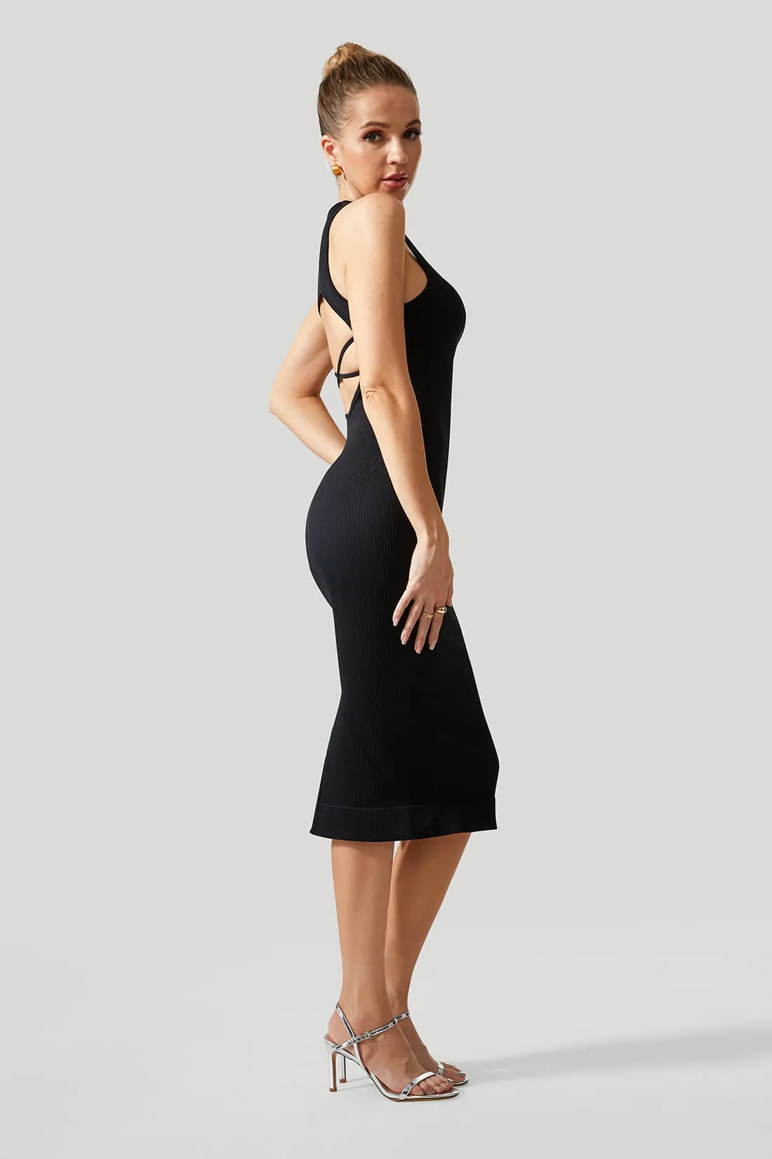 Cutout Split Back Dress sold by MOOSLOVER product image thumbnail 2