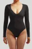 V Neck Long Sleeves Bodysuit sold by MOOSLOVER