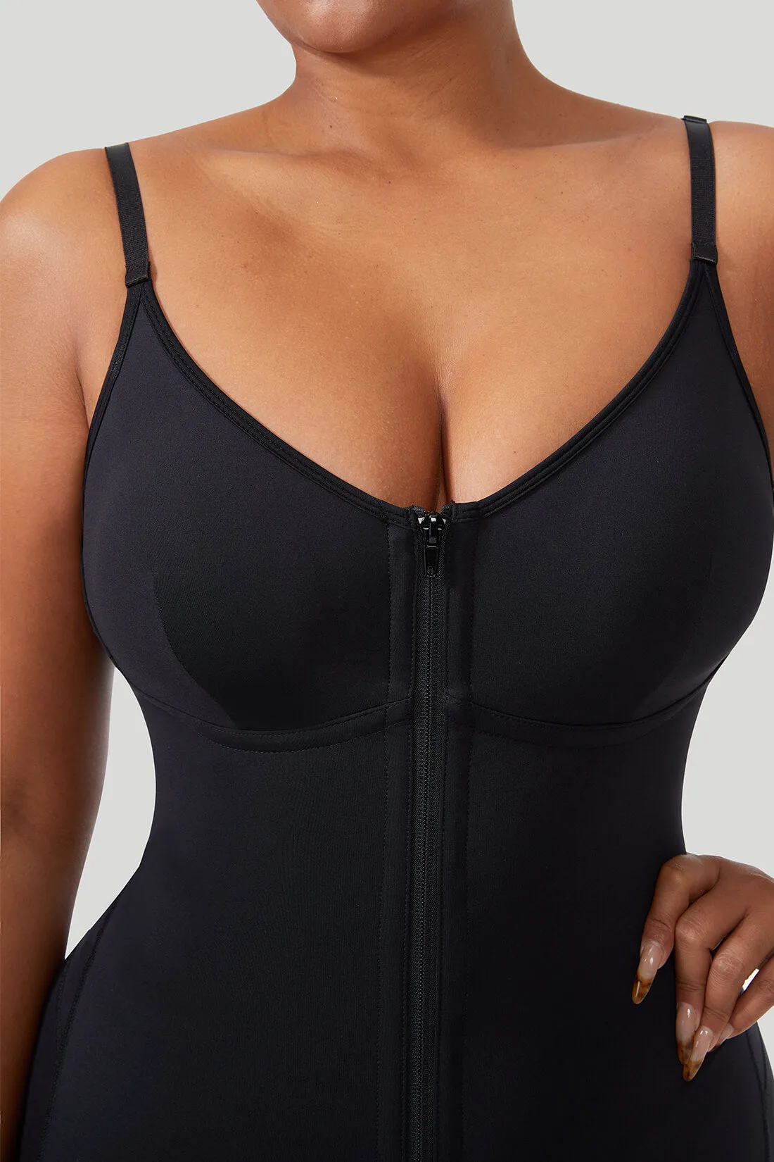 Zipper Seamed Shapewear Romper sold by MOOSLOVER product image thumbnail 5