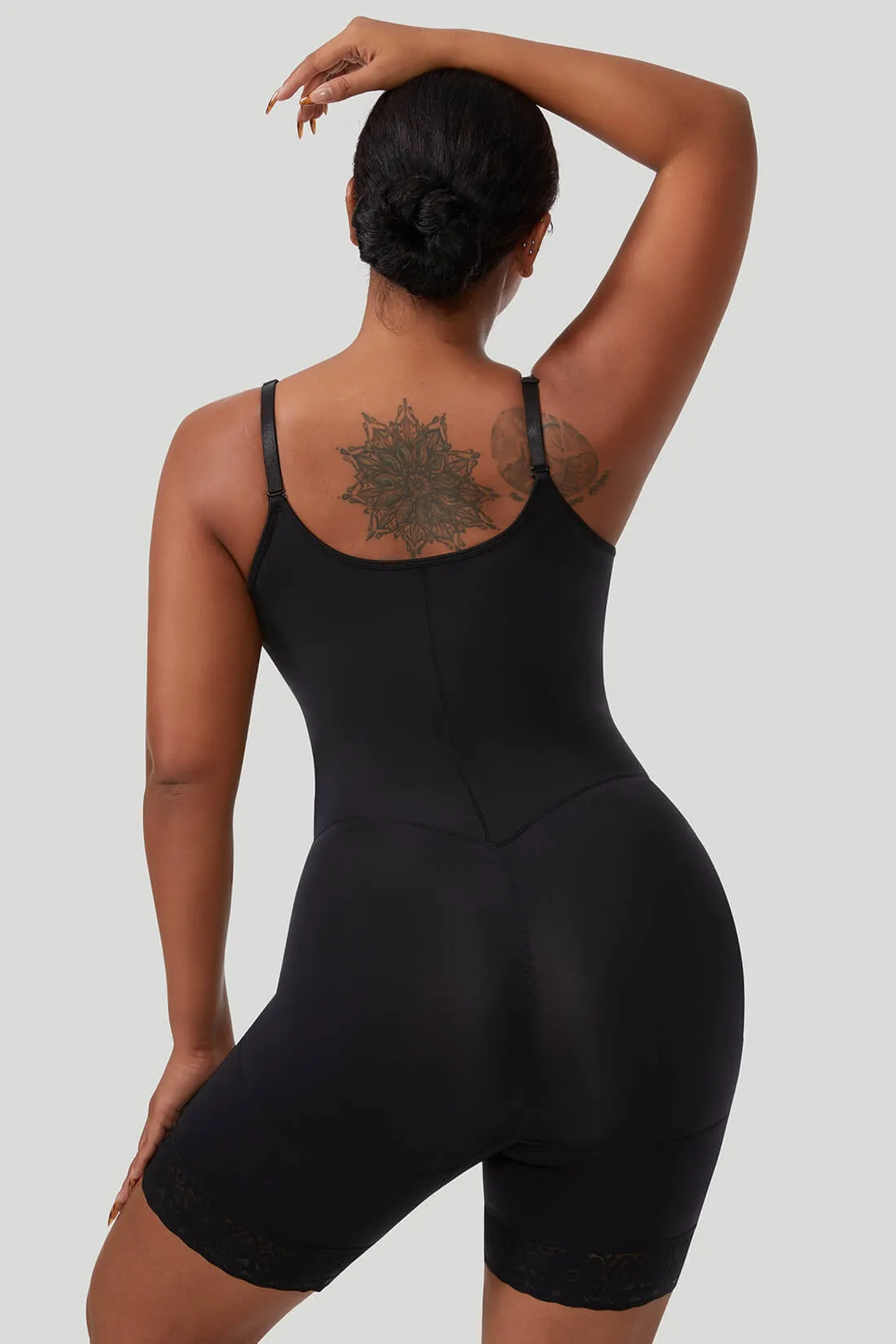 Zipper Seamed Shapewear Romper sold by MOOSLOVER product image thumbnail 2