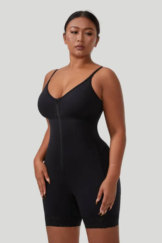 Zipper Seamed Shapewear Romper sold by MOOSLOVER