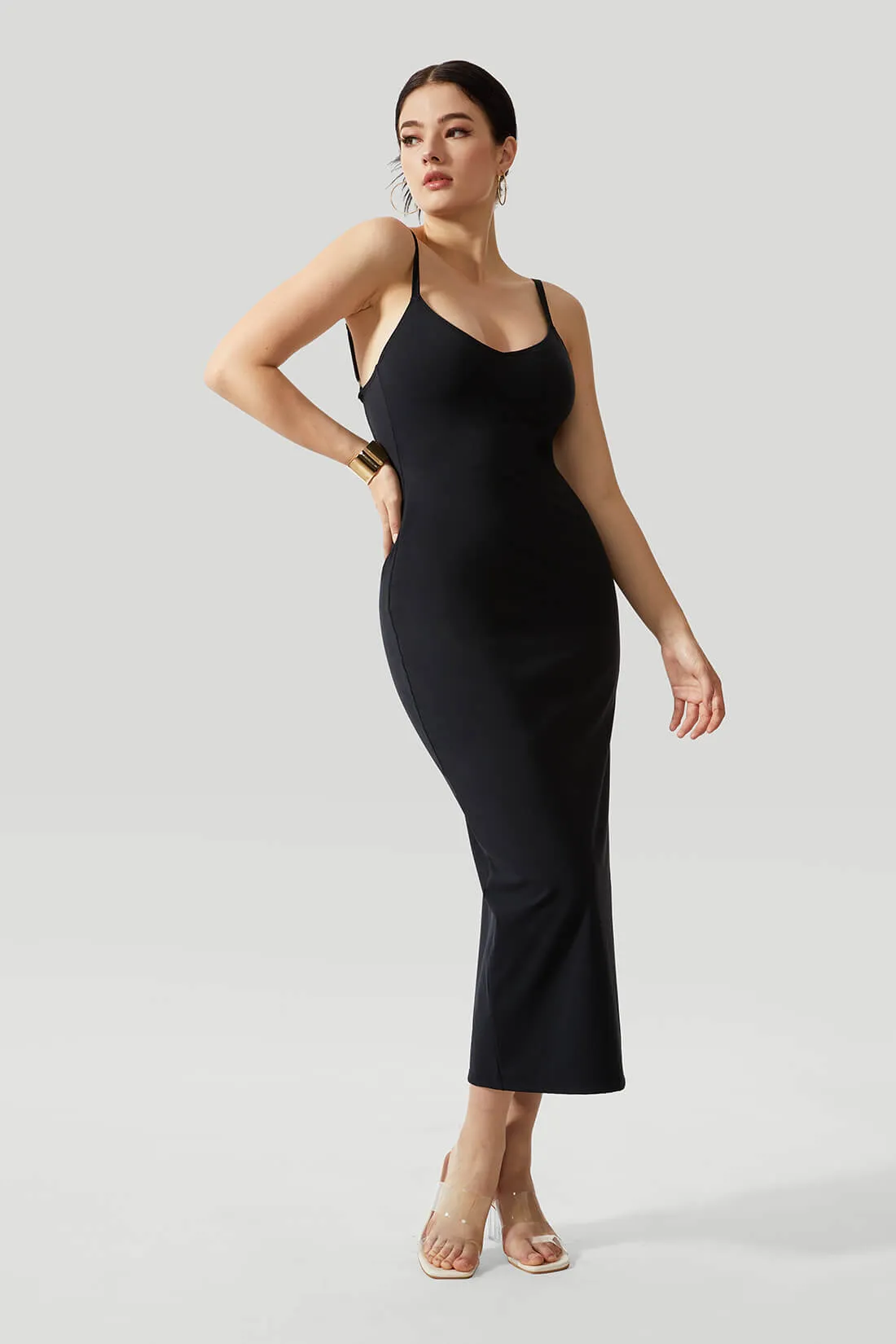 Sexy Backless Crossed Strappy Dress With Built-In Shapewear sold by MOOSLOVER product image thumbnail 2