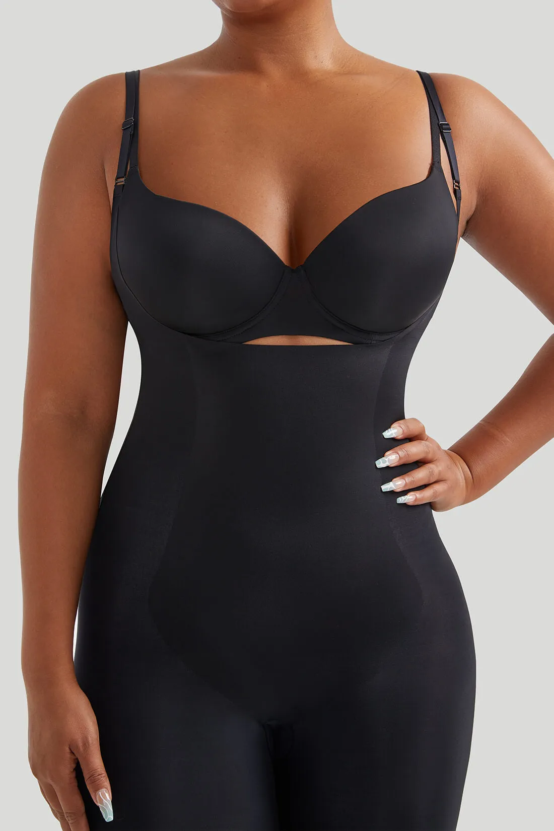 Open Bust Shapewear Romper sold by MOOSLOVER product image thumbnail 4