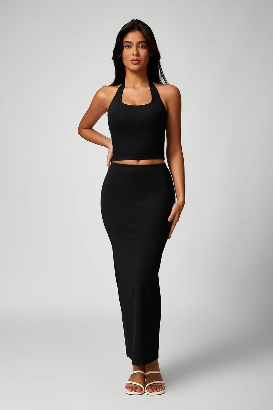 Halter Neck Casual Two-Piece Dress sold by MOOSLOVER