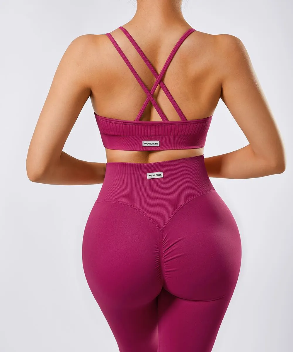 Asymmetrical Straps Sport Bras sold by MOOSLOVER product image thumbnail 2