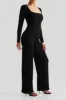 Square Neck Long Sleeves Jumpsuit sold by MOOSLOVER