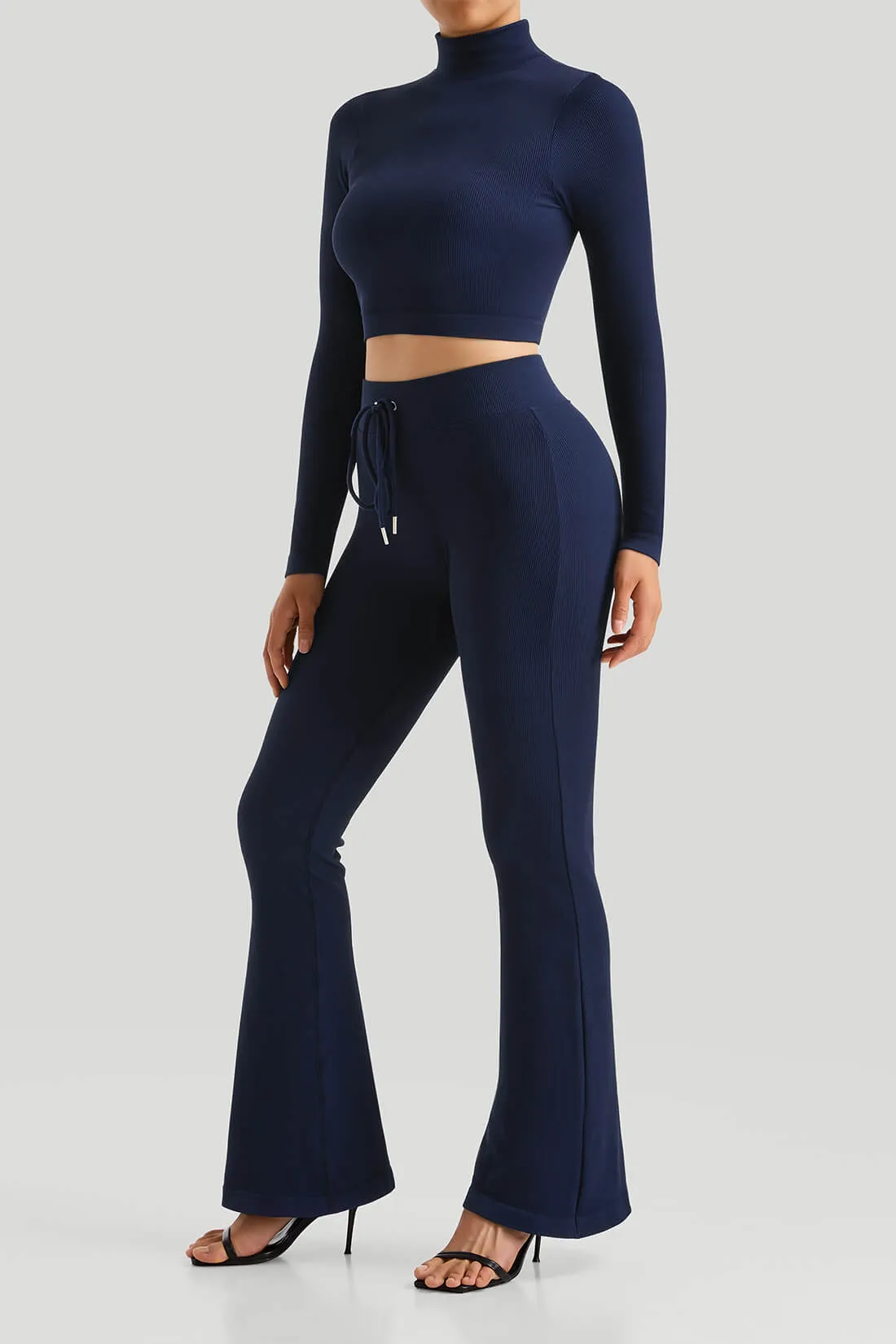 High Neck Thread Flared Leg Match Set sold by MOOSLOVER product image thumbnail 3