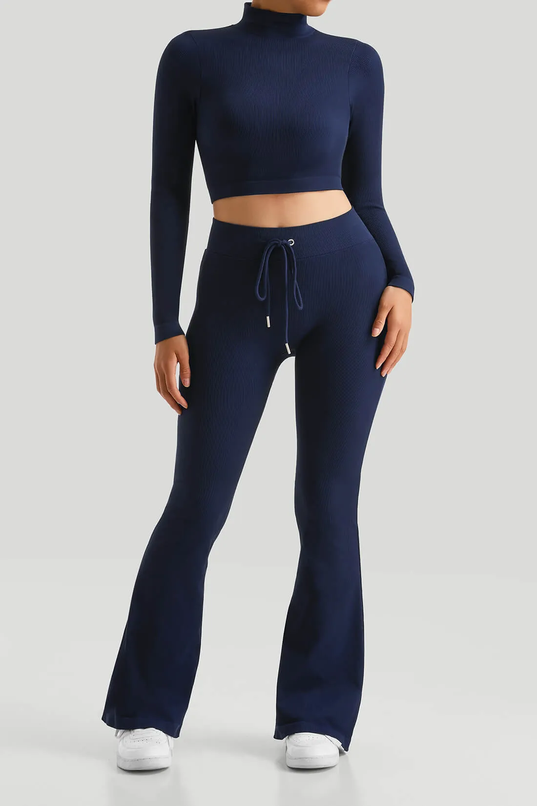 High Neck Thread Flared Leg Match Set sold by MOOSLOVER product image thumbnail 2