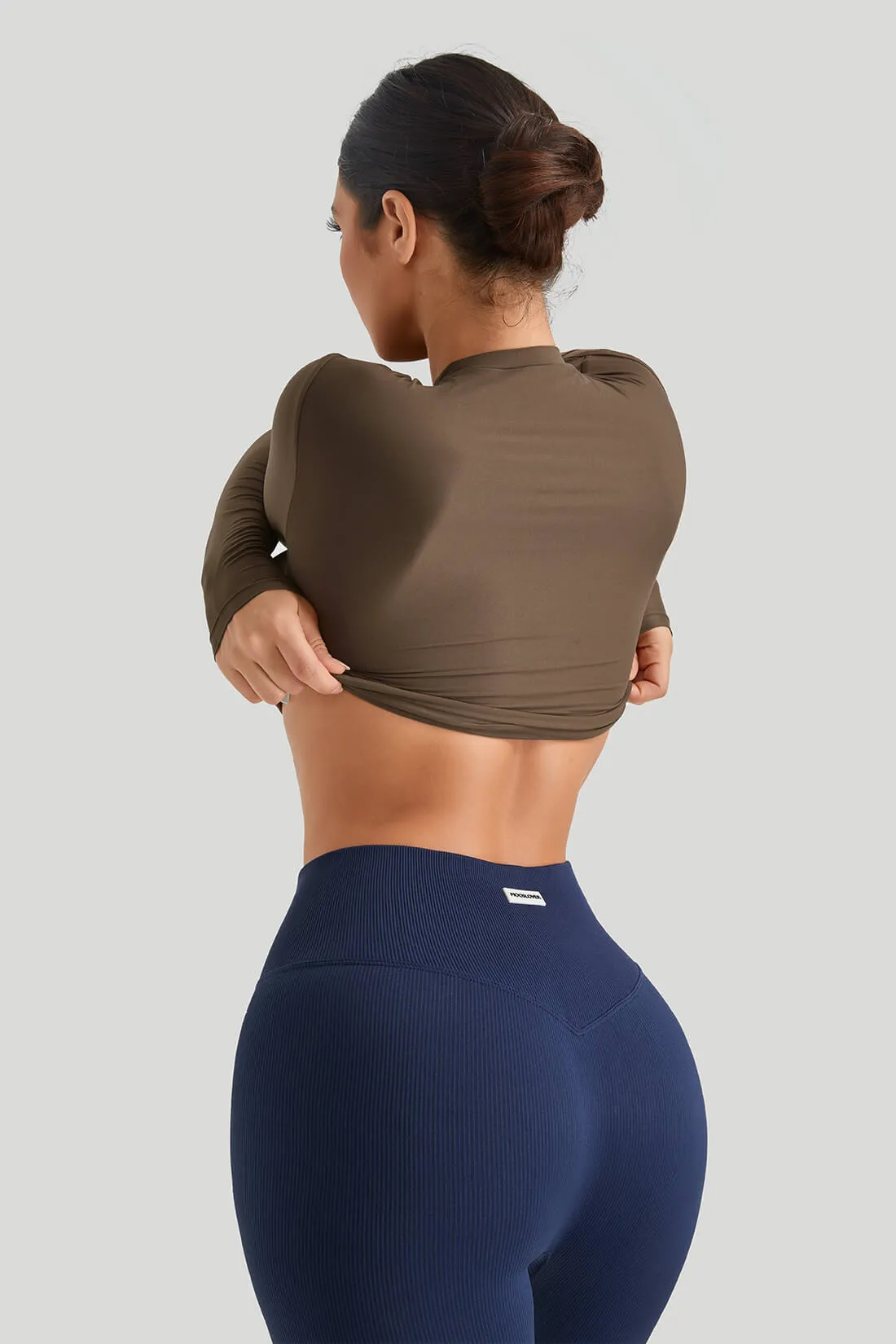 Round Neck Long Sleeves Set Match Legging sold by MOOSLOVER product image thumbnail 4