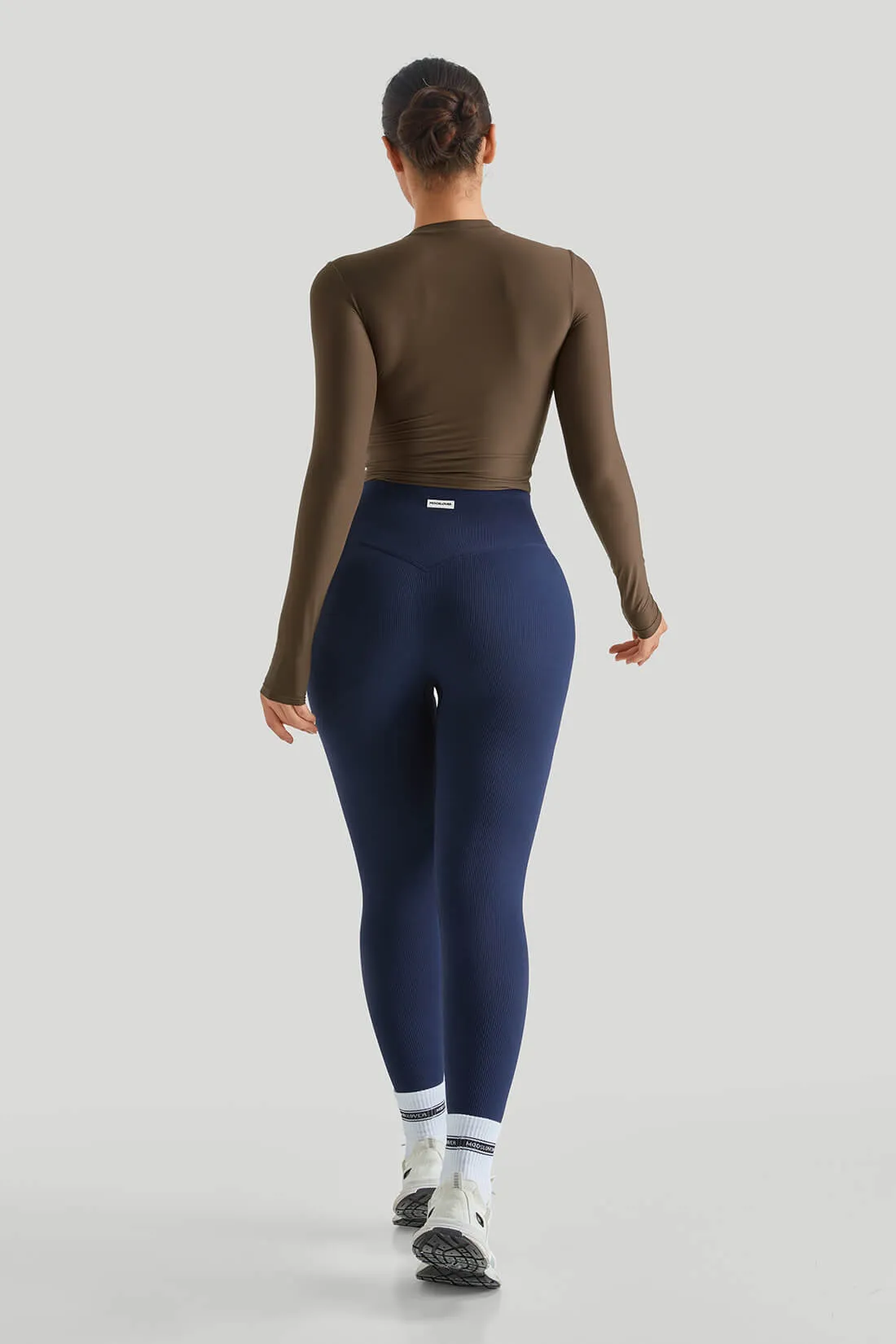 Round Neck Long Sleeves Set Match Legging sold by MOOSLOVER product image thumbnail 3