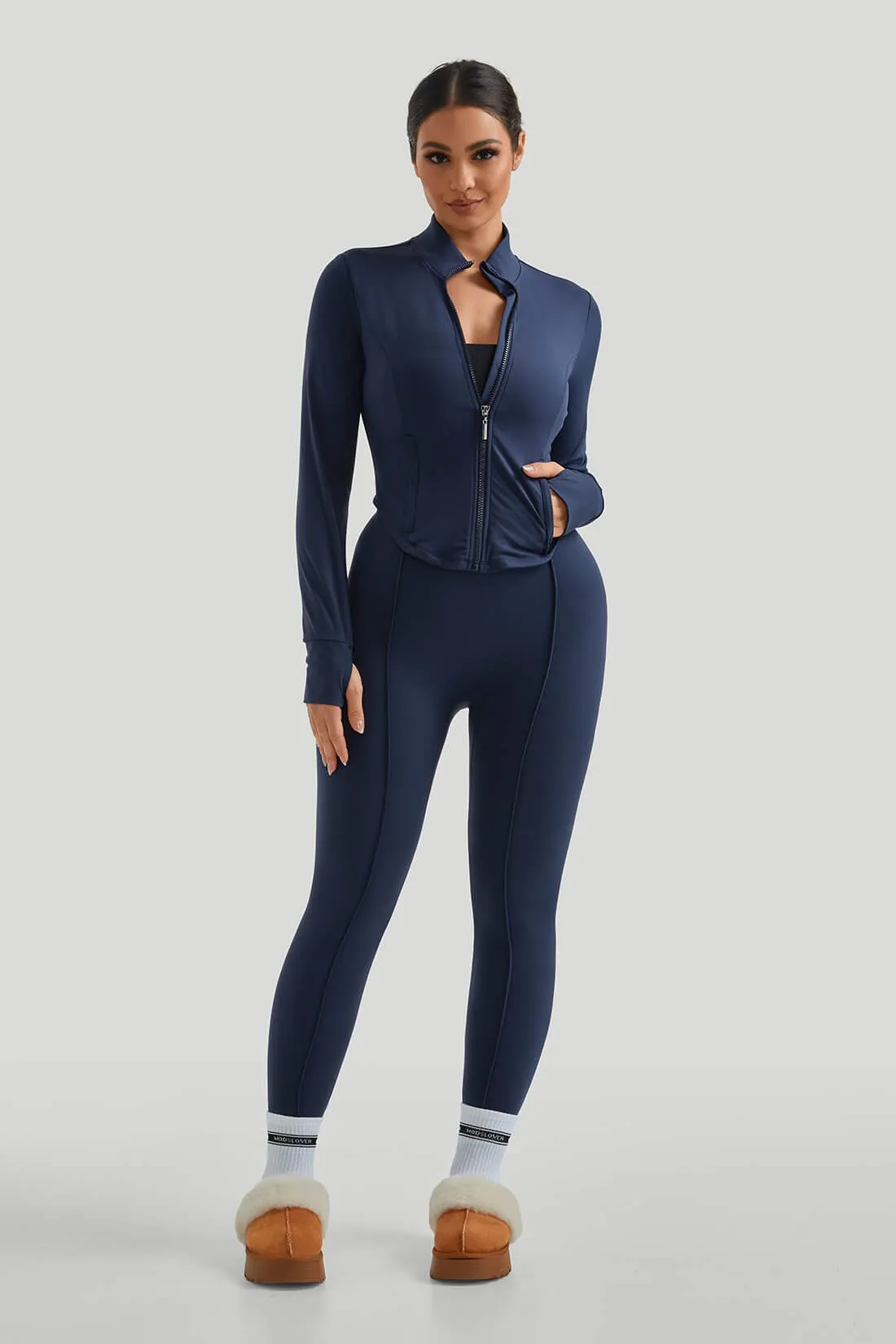 High Neck Slim Fit Legging Casual Set sold by MOOSLOVER