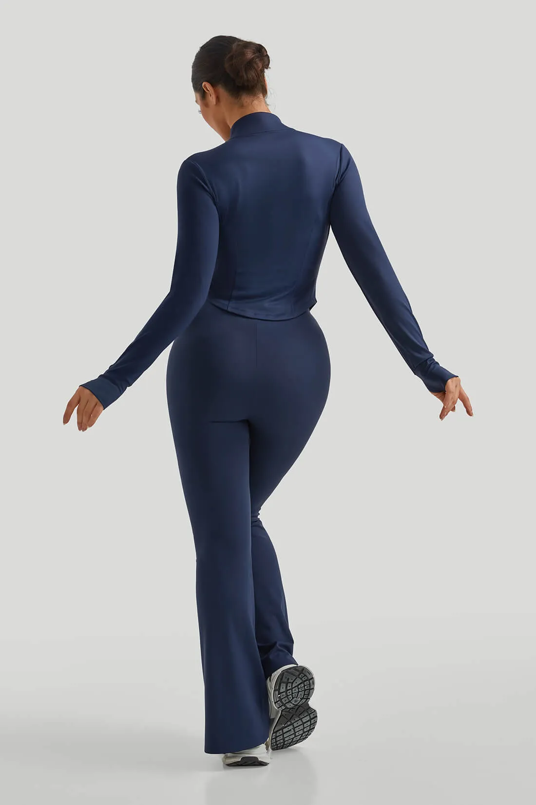 High Neck Slim Fit Flare Leg Casual Set sold by MOOSLOVER product image thumbnail 4
