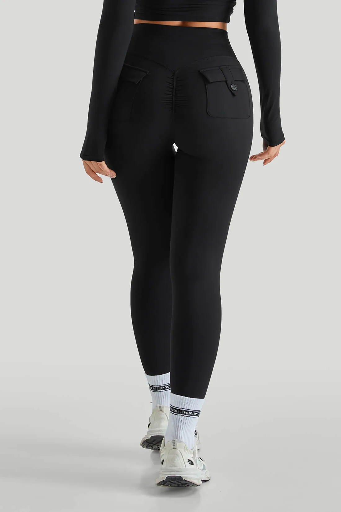 High Waisted Leggings With Pockets sold by MOOSLOVER product image thumbnail 2