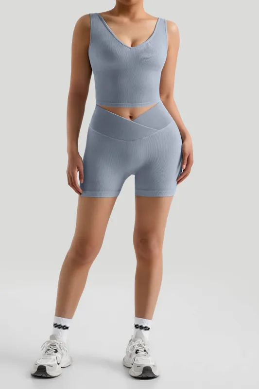 Tummy Control V Waist Short Set sold by MOOSLOVER