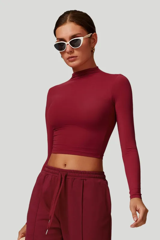 High Neck Quick Dry Long Sleeves Top sold by MOOSLOVER