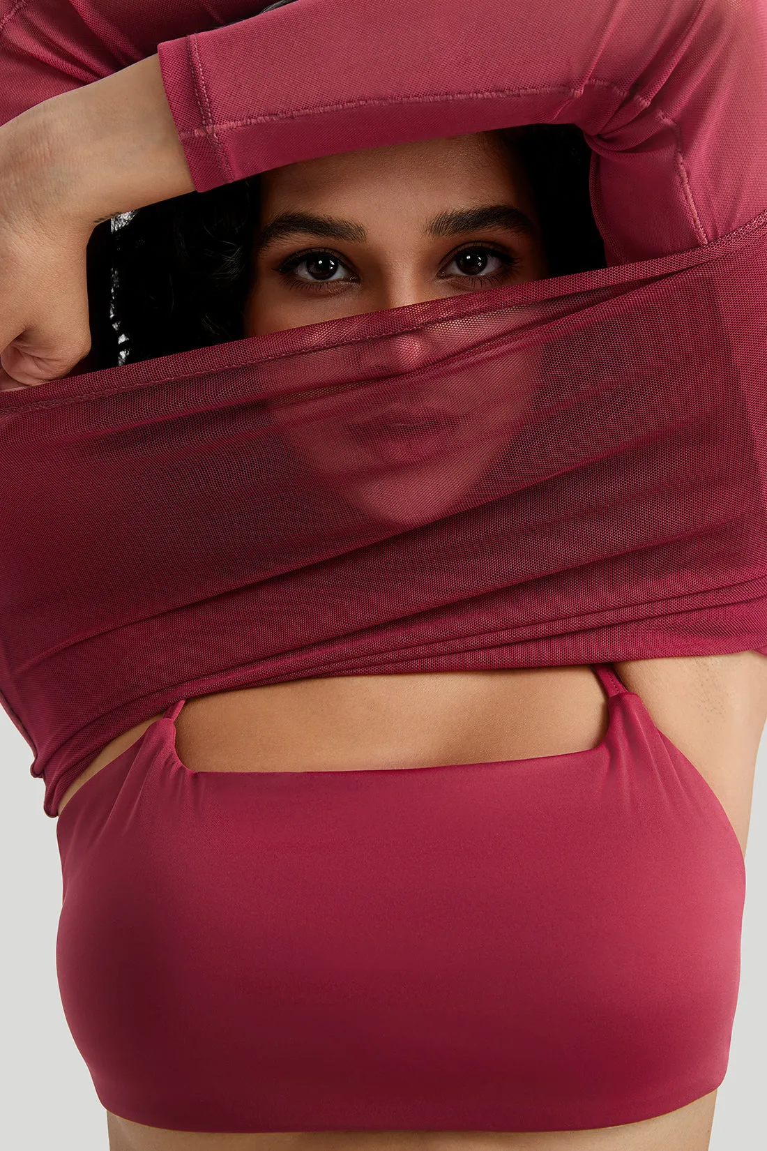 Mesh Long Sleeves Sexy Top sold by MOOSLOVER product image thumbnail 3