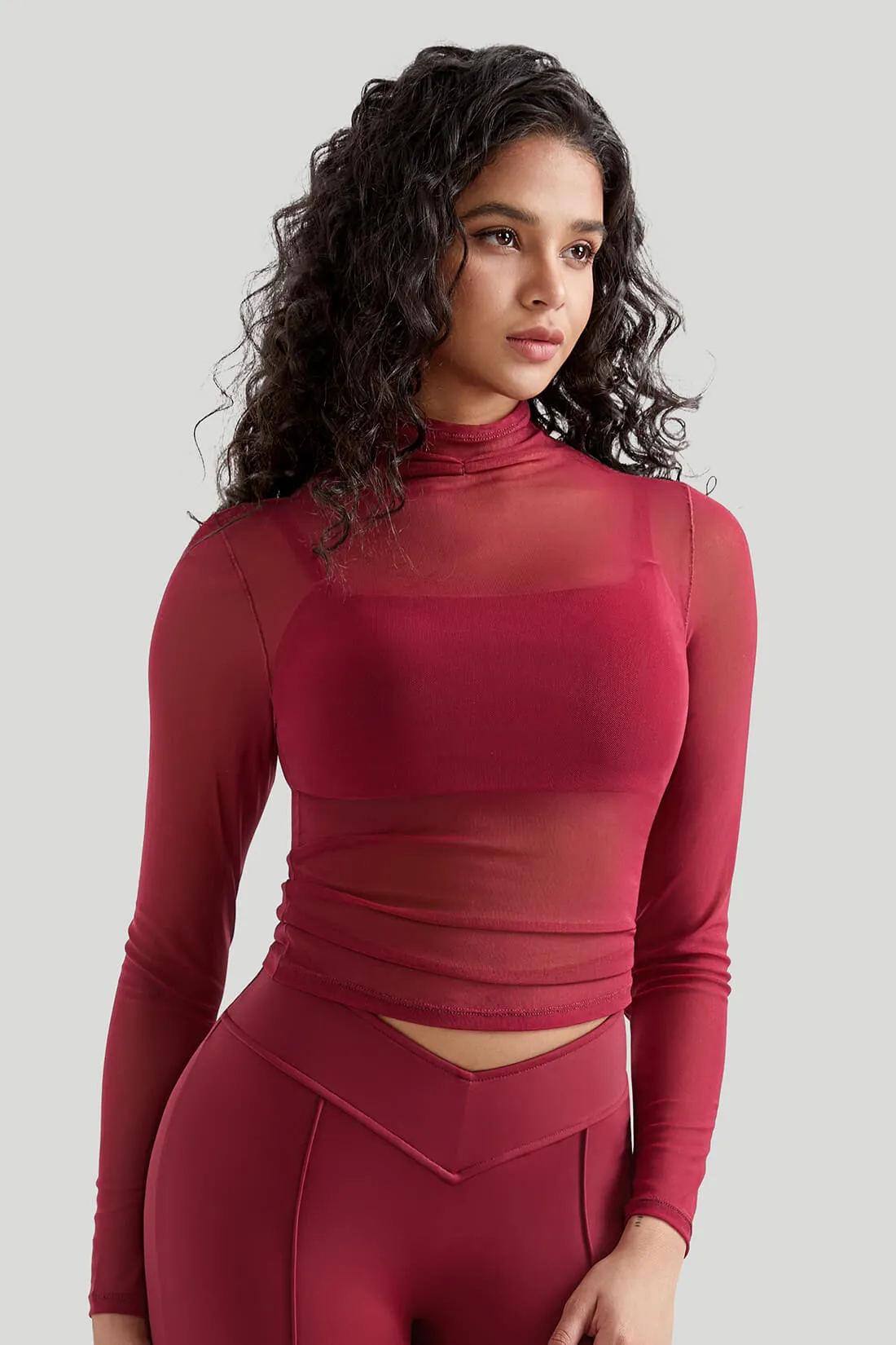 Mesh Long Sleeves Sexy Top sold by MOOSLOVER