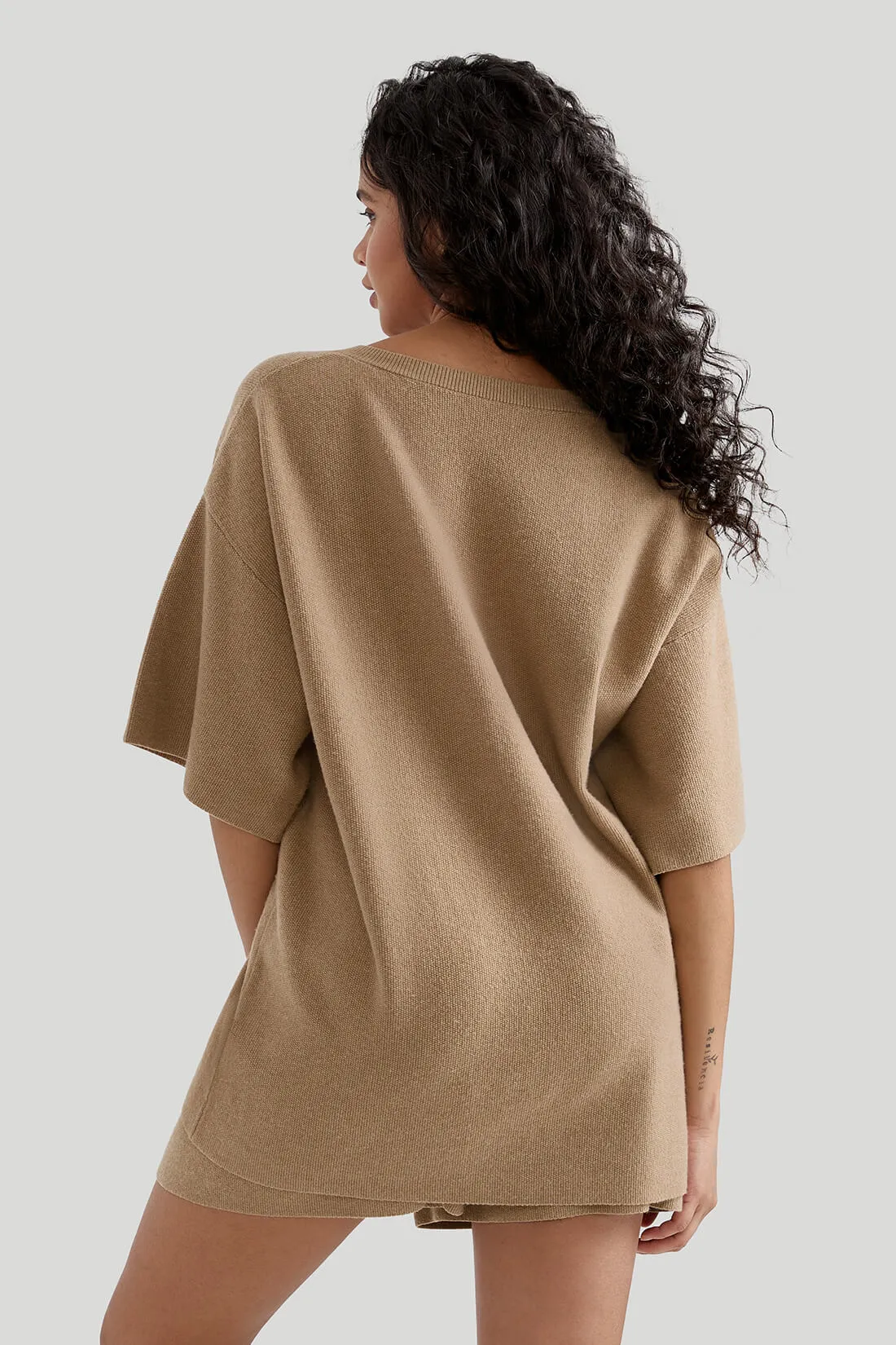 Oversized V-neck Loungewear Set sold by MOOSLOVER product image thumbnail 2