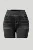 Faux Denim Short sold by MOOSLOVER