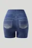 Faux Denim Short sold by MOOSLOVER