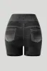 Faux Denim Short sold by MOOSLOVER