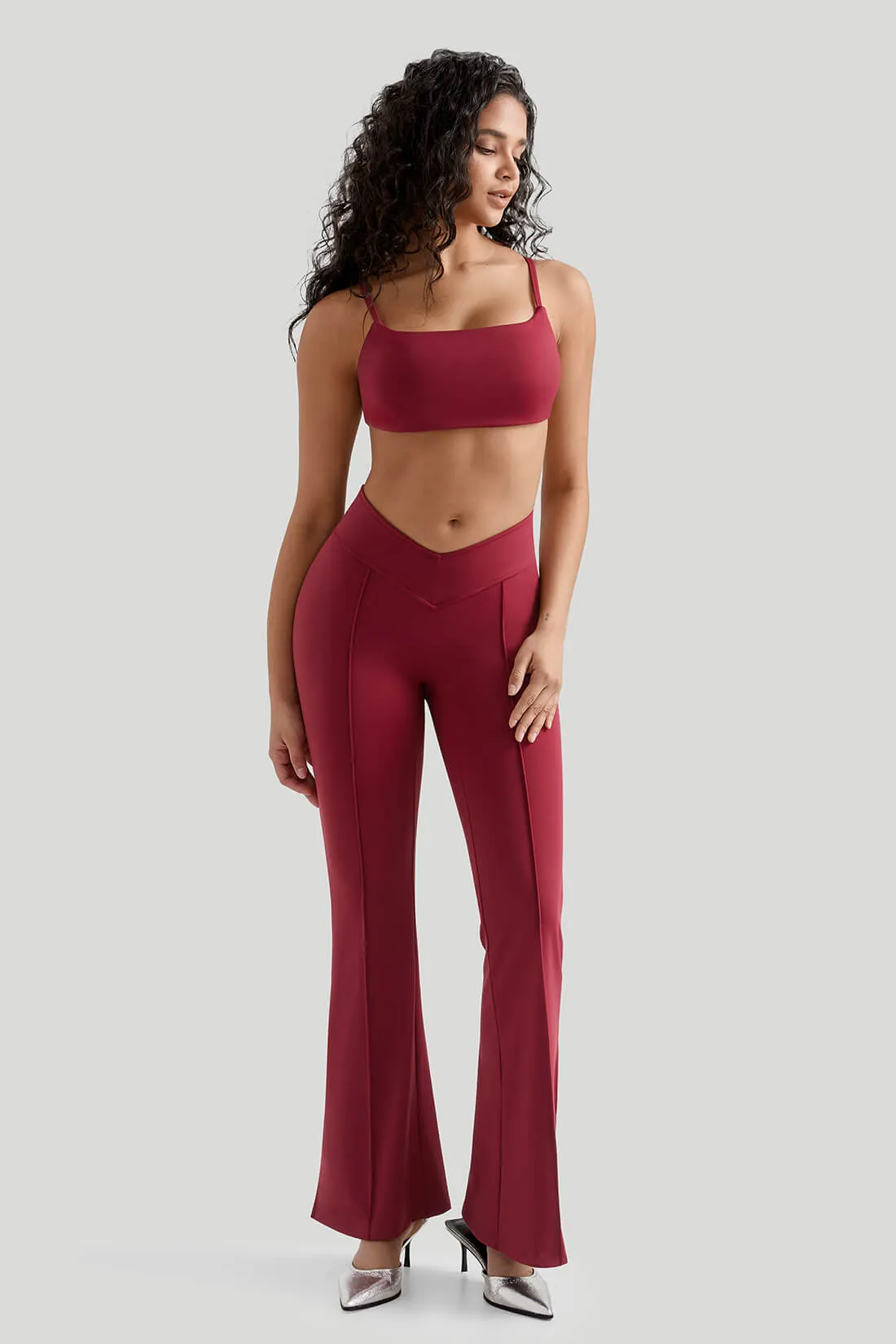 Backless Sexy 2Pcs Flare Leg Set sold by MOOSLOVER