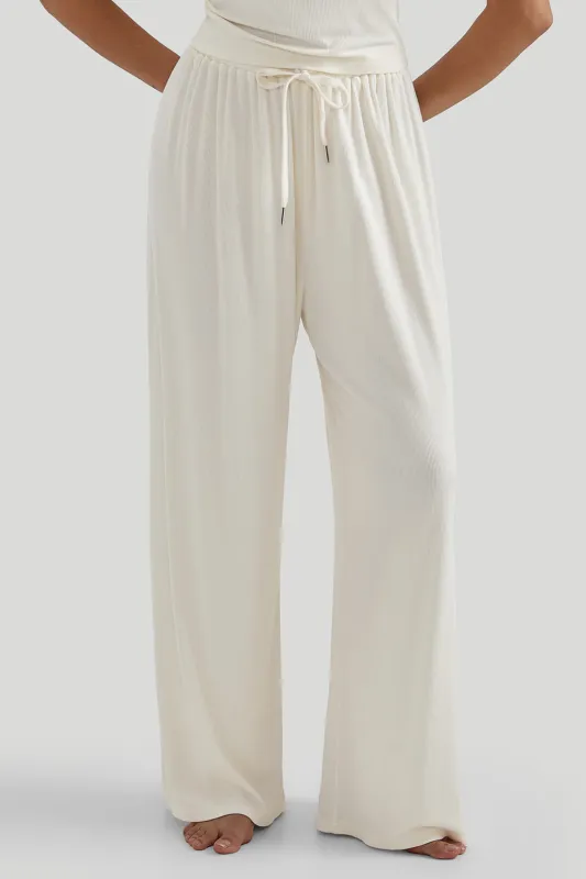Soft Ribbed Flare Pants sold by MOOSLOVER