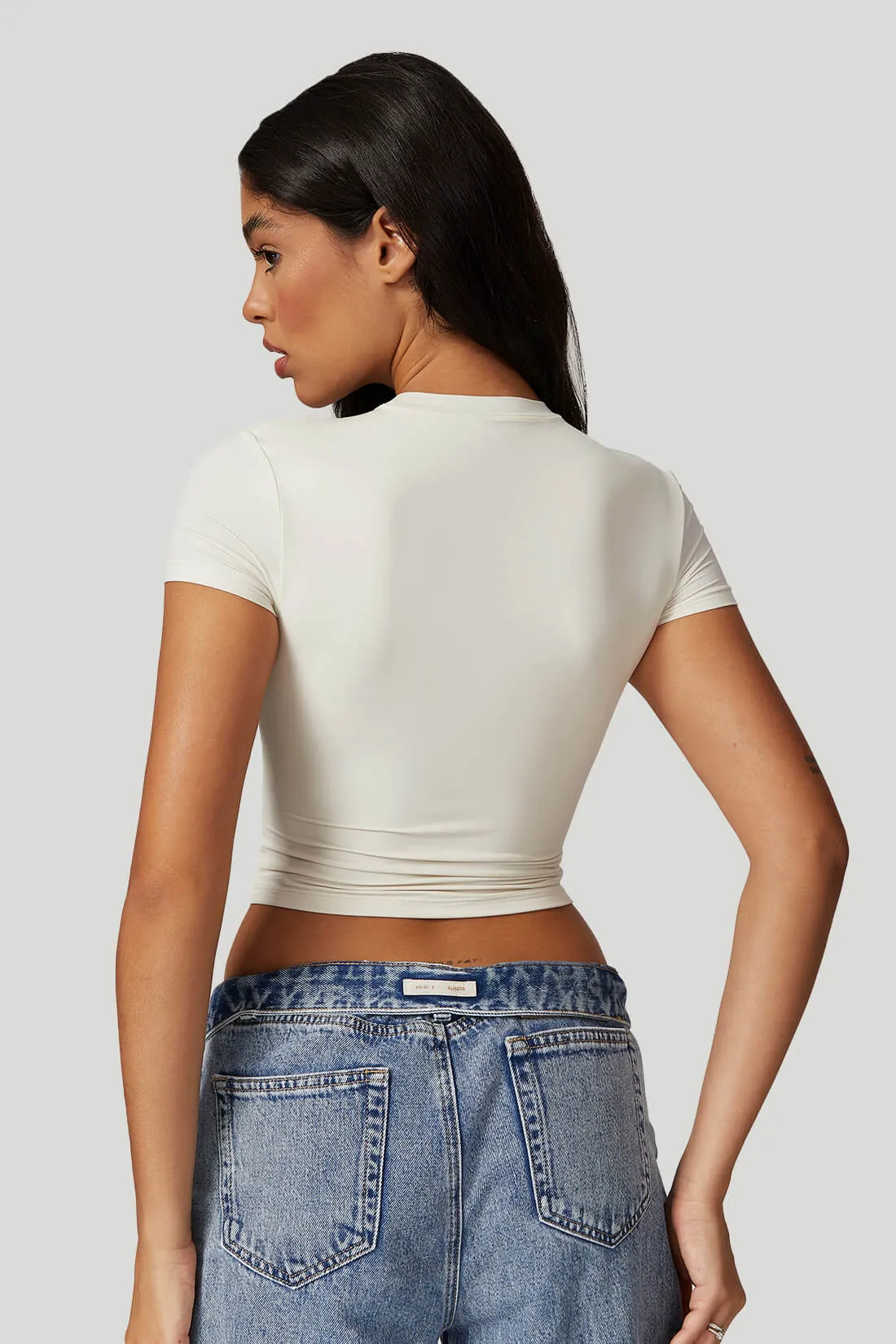 Round Neck Quick Dry Short Sleeves Top sold by MOOSLOVER product image thumbnail 4