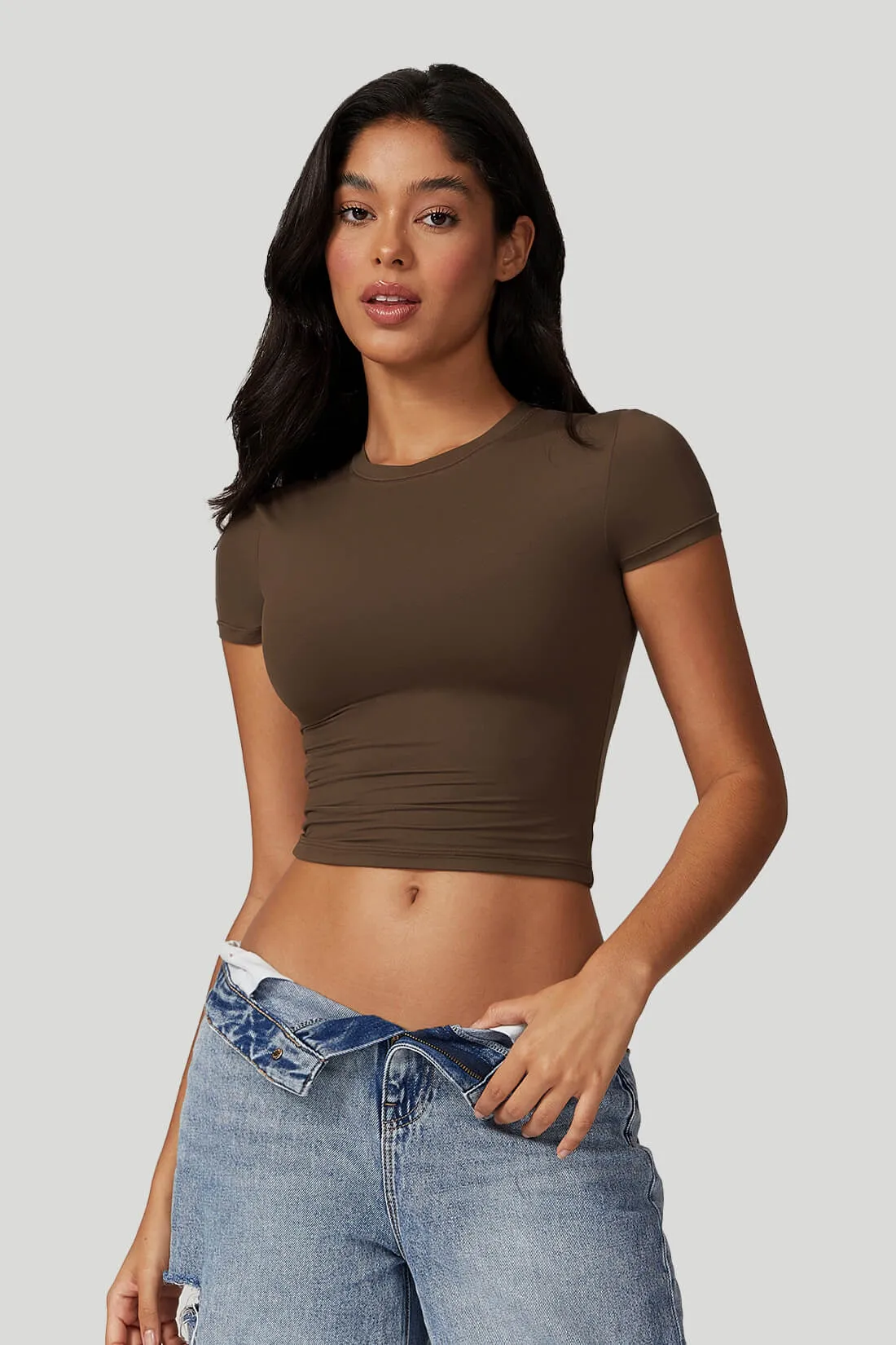 Round Neck Quick Dry Short Sleeves Top sold by MOOSLOVER