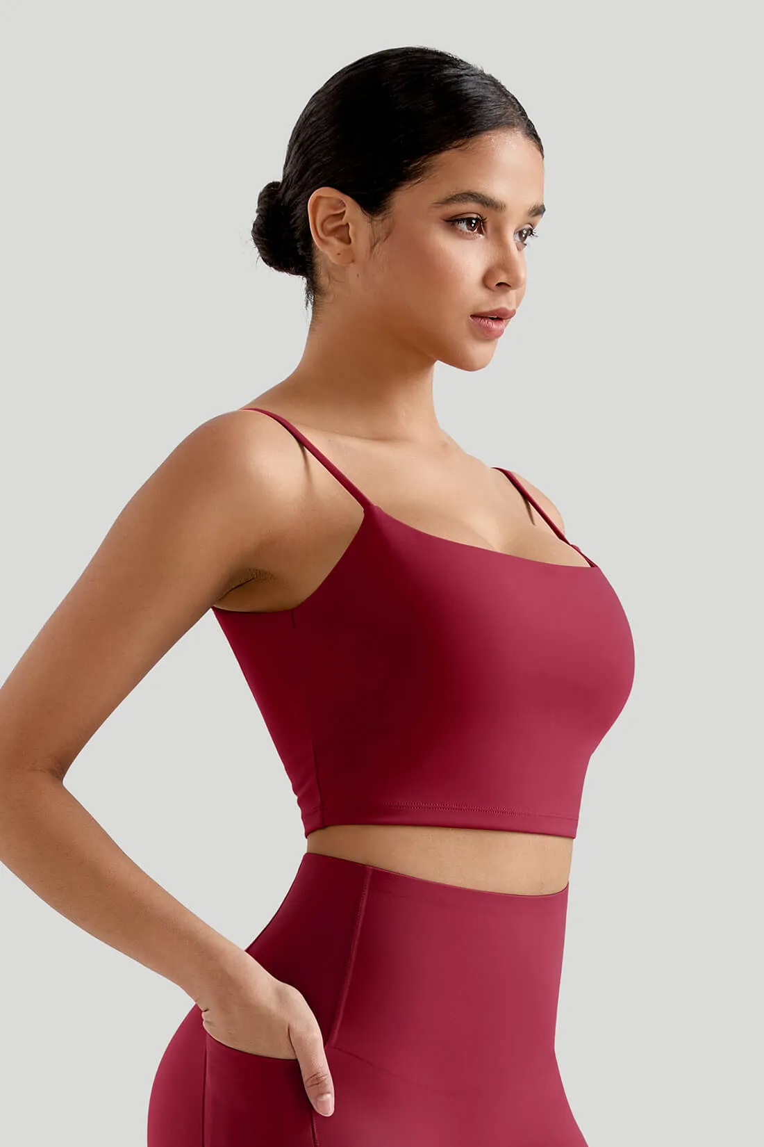 Seamed Spaghetti Strap Tank Top sold by MOOSLOVER product image thumbnail 2