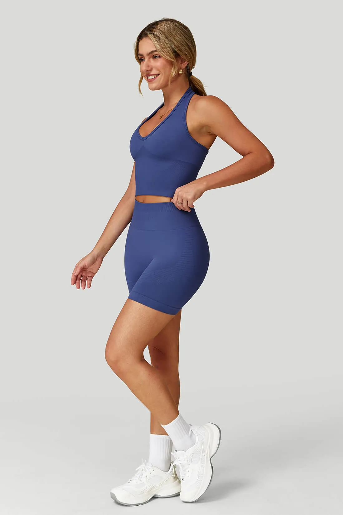 V‑Neck Backless Bra Match Seamless shorts sold by MOOSLOVER product image thumbnail 2
