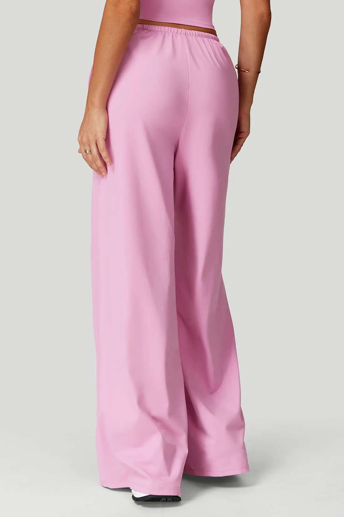 High-Waist Drawstring Wide-Leg Lounge Pants sold by MOOSLOVER product image thumbnail 3