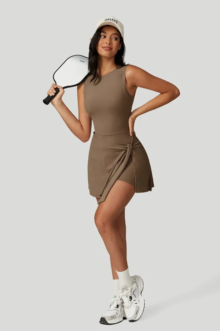 2-in-1 Bodycon Tennis Dress with Adjustable Slit Tie sold by MOOSLOVER product image thumbnail 5