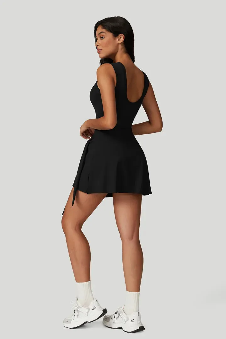 2-in-1 Bodycon Tennis Dress with Adjustable Slit Tie sold by MOOSLOVER product image thumbnail 3