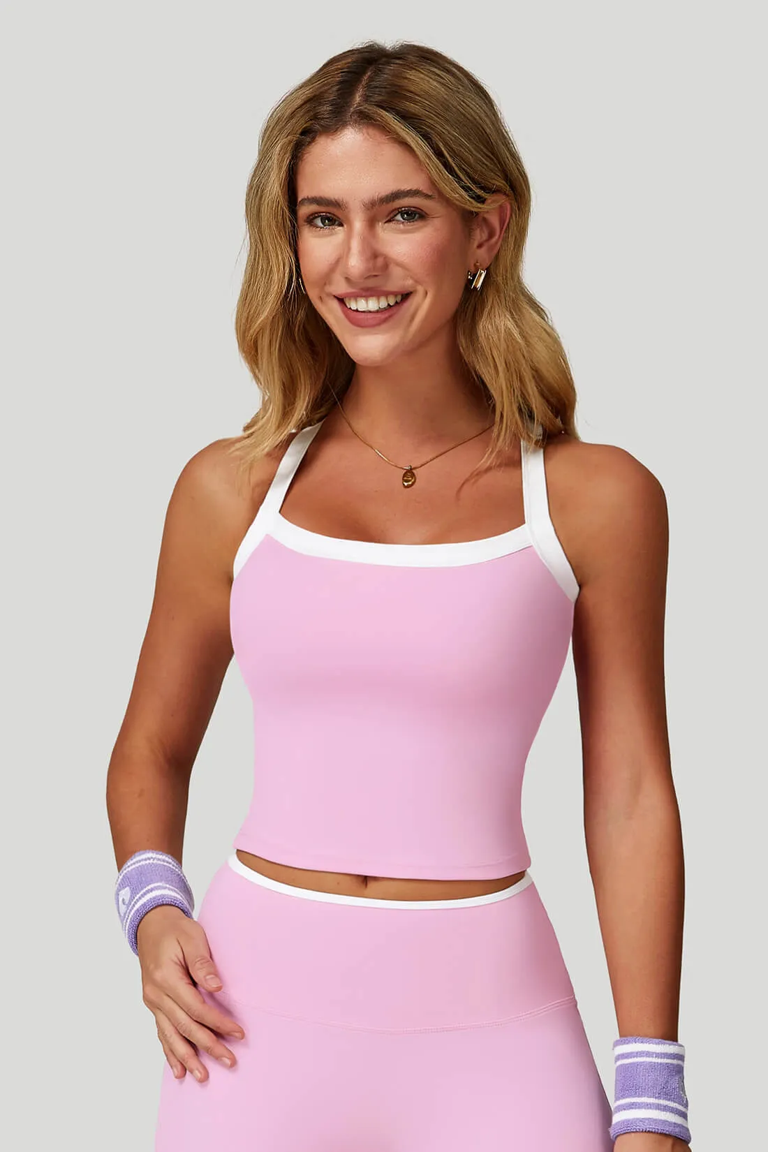 Bare-Feel Contrast Yoga Bra sold by MOOSLOVER product image thumbnail 4