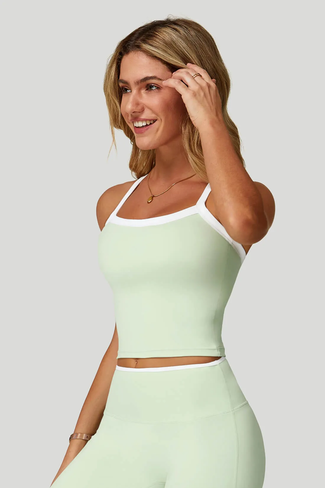 Bare-Feel Contrast Yoga Bra sold by MOOSLOVER product image thumbnail 2