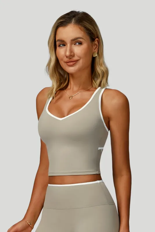 V-Neck Hollow-Back Yoga Bra sold by MOOSLOVER