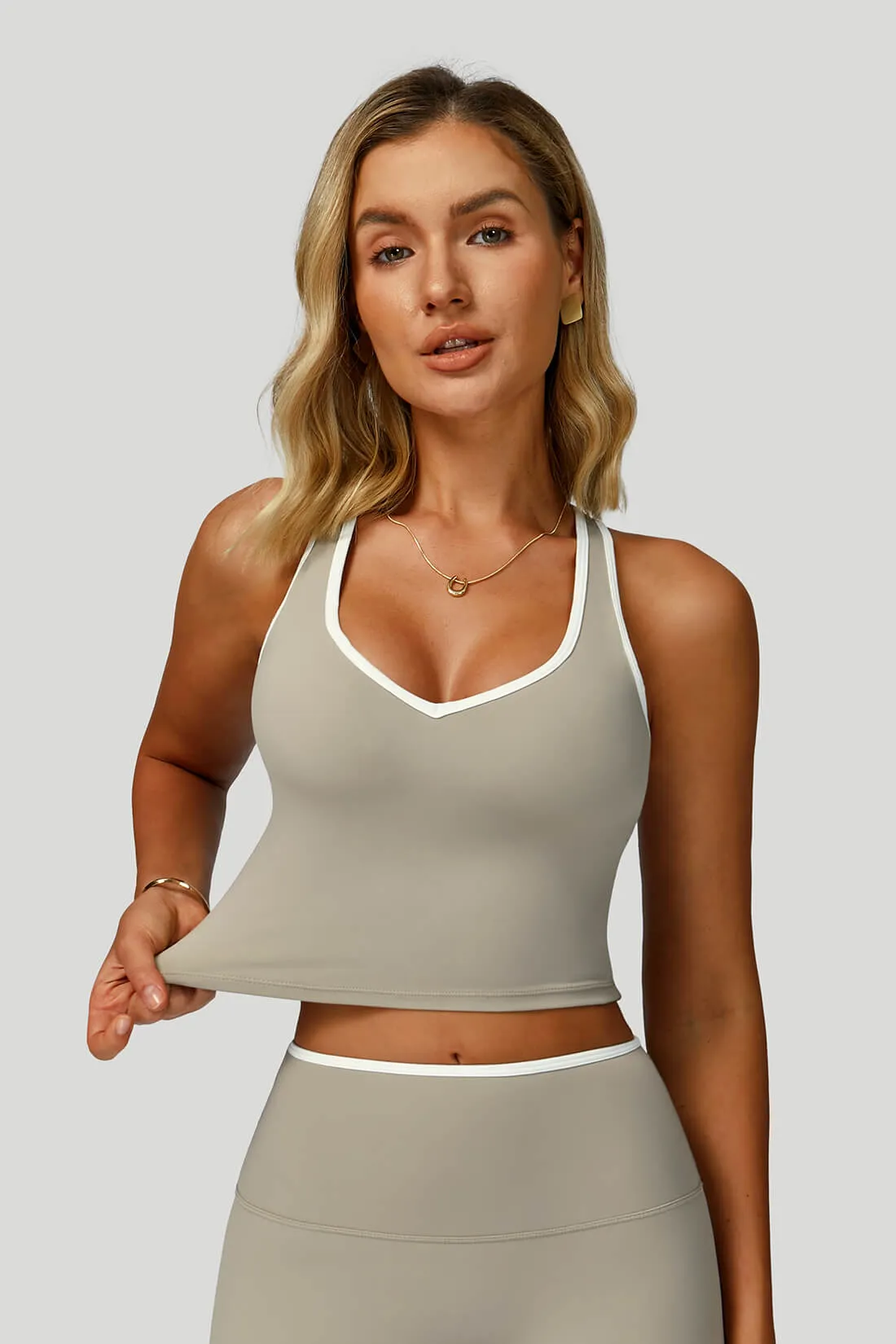 V-Neck Hollow-Back Yoga Bra sold by MOOSLOVER product image thumbnail 2