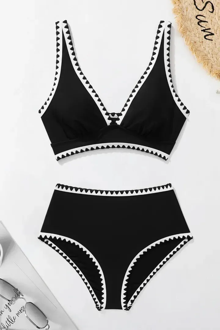 Whip Stitch Plunging Bikini Sets sold by MOOSLOVER product image thumbnail 5