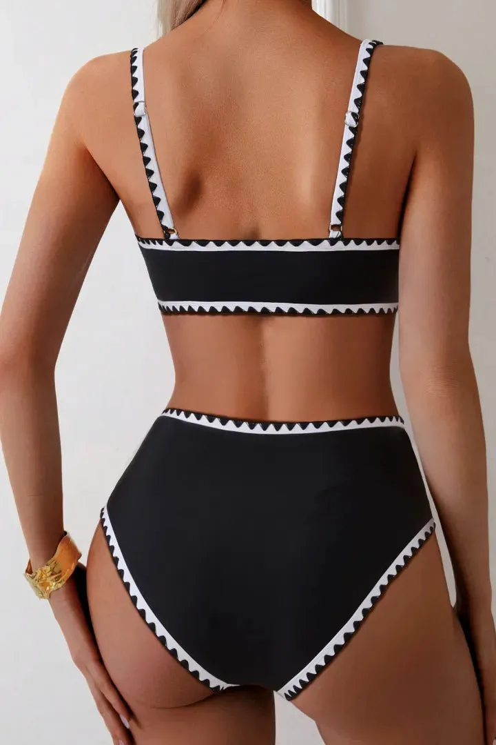 Whip Stitch Plunging Bikini Sets sold by MOOSLOVER product image thumbnail 3