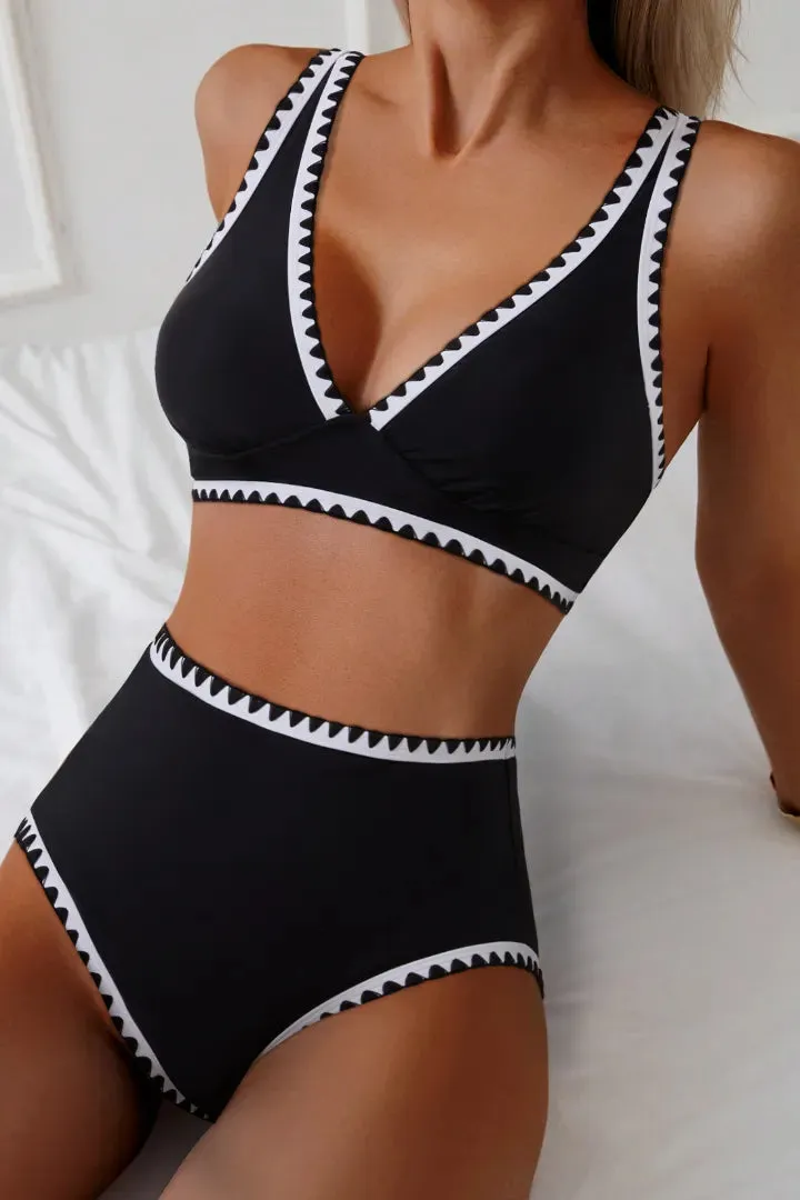 Whip Stitch Plunging Bikini Sets sold by MOOSLOVER product image thumbnail 2