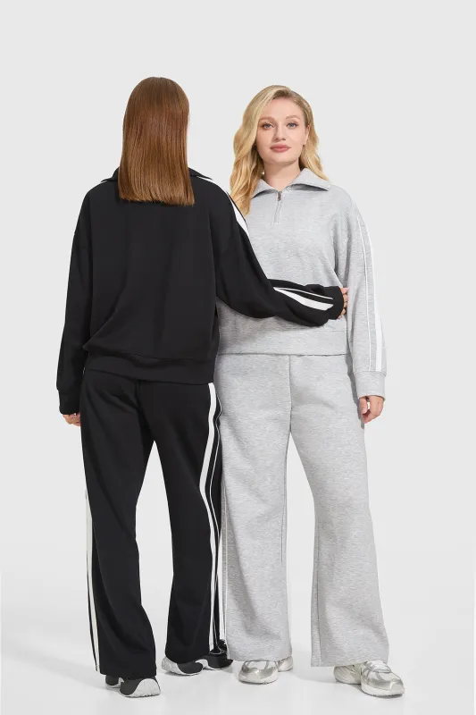 2 Pcs Modal Half Zip Sweatsuit made by MOOSLOVER