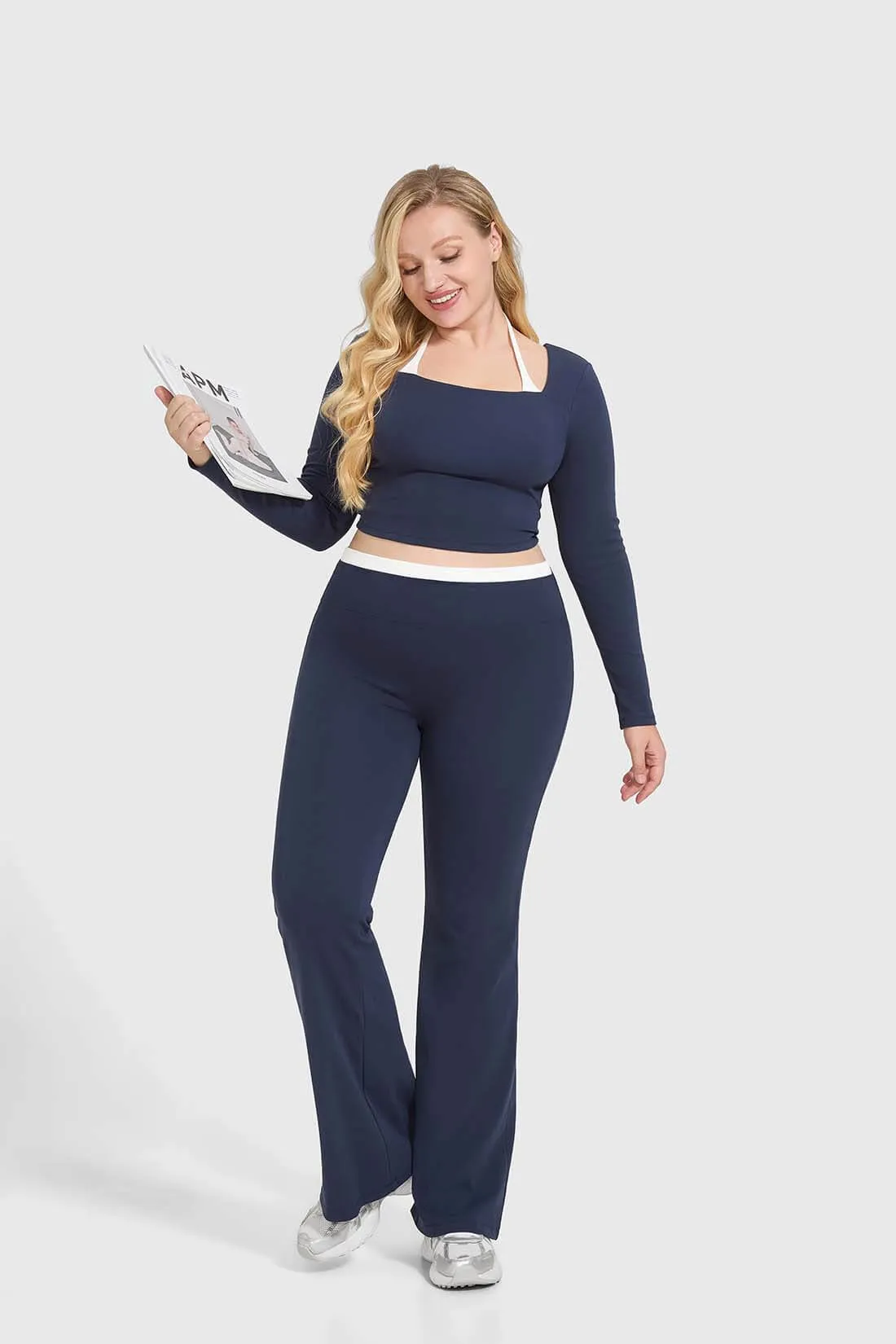 2Pcs Contrast Chic Lounge Set sold by MOOSLOVER product image thumbnail 5