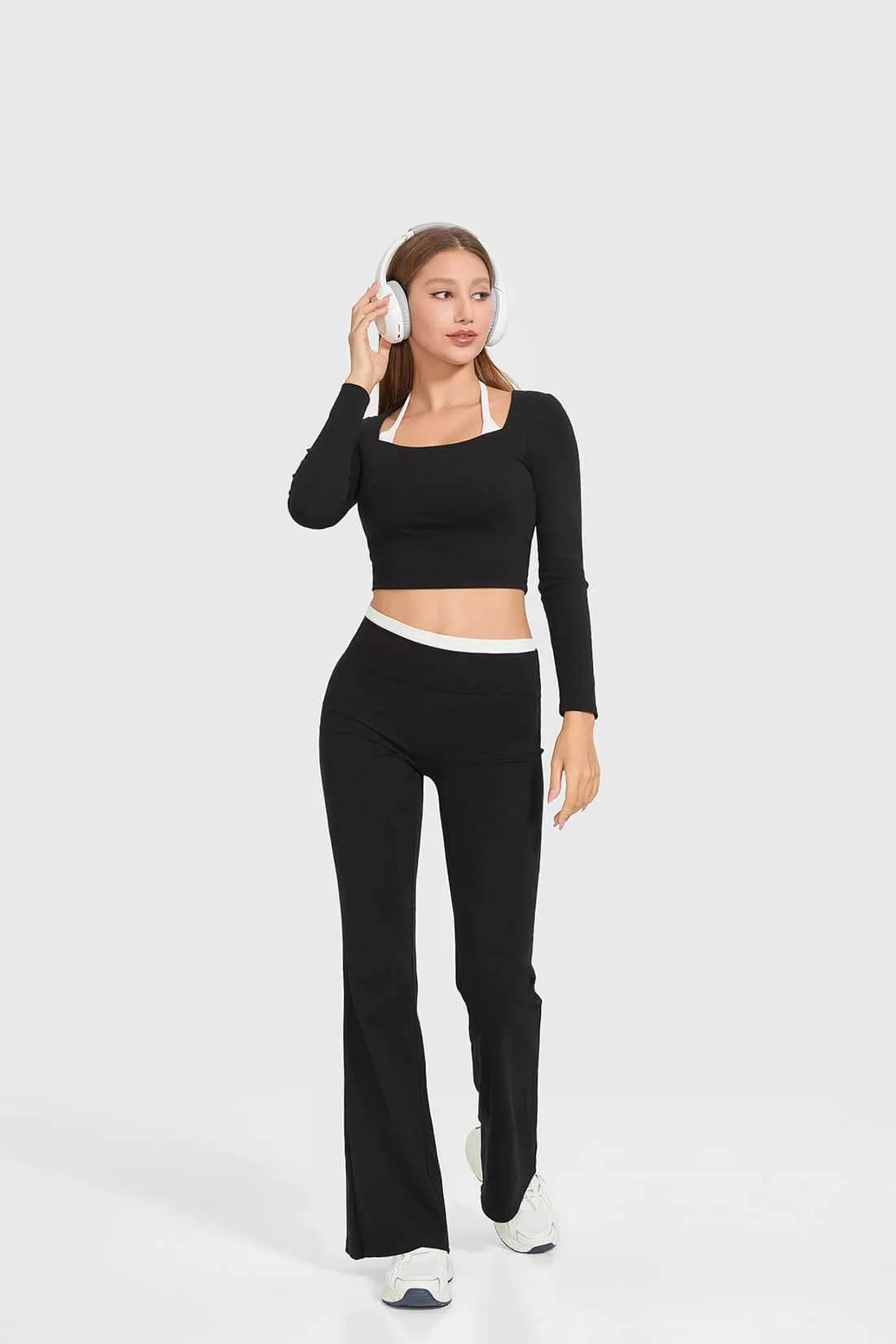 2Pcs Contrast Chic Lounge Set sold by MOOSLOVER product image thumbnail 2