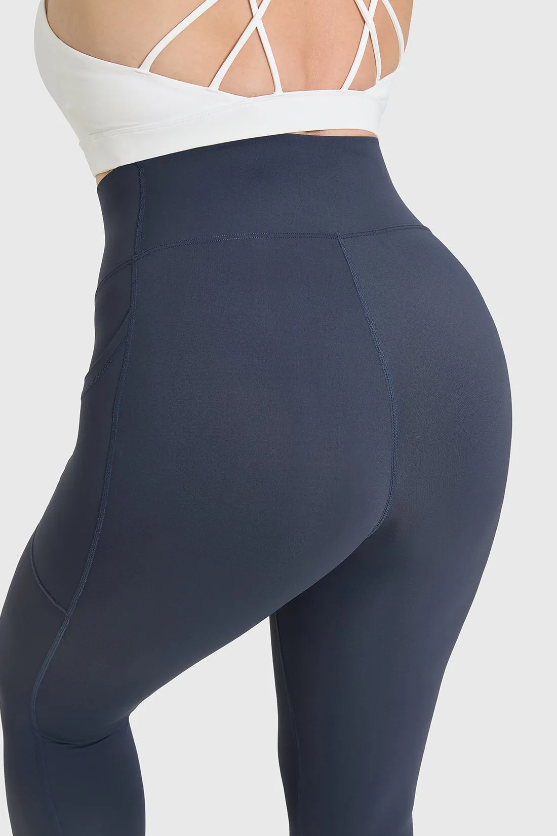 High Waist Slim-Fit Leggings With Pocket sold by MOOSLOVER product image thumbnail 2
