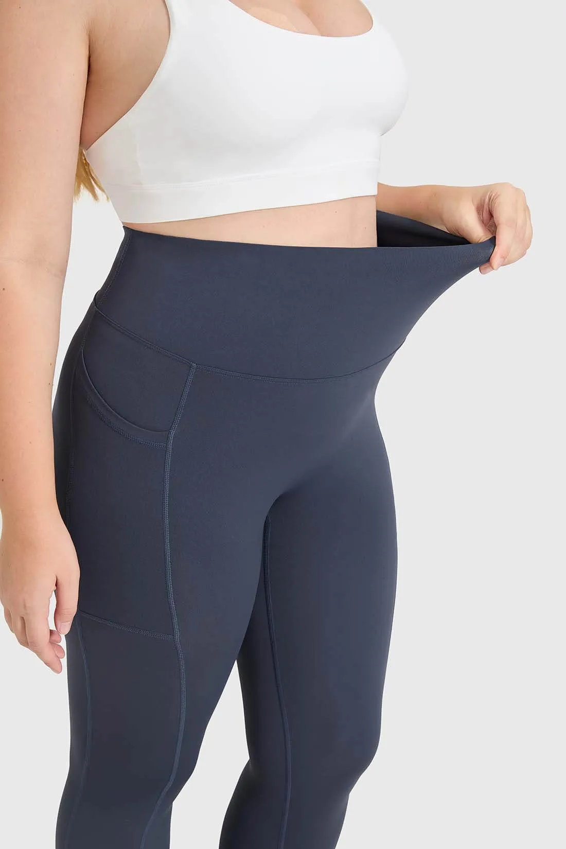 High Waist Slim-Fit Leggings With Pocket sold by MOOSLOVER product image thumbnail 4
