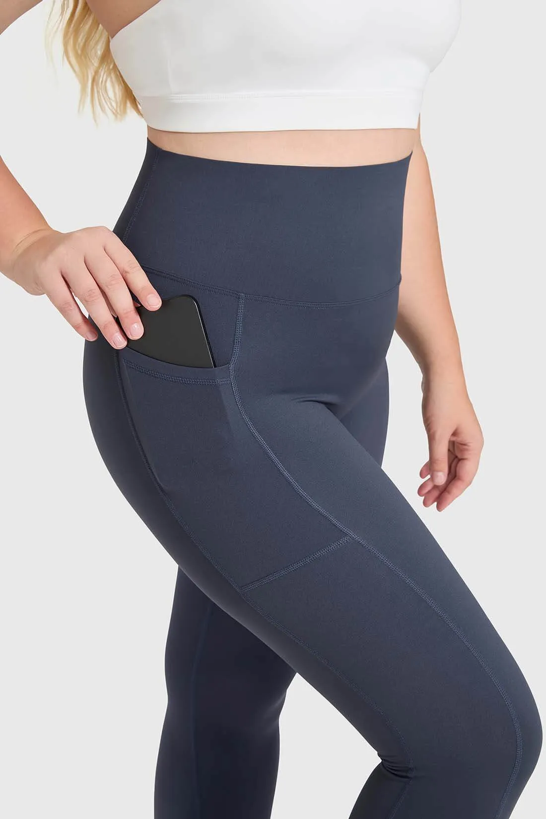 High Waist Slim-Fit Leggings With Pocket sold by MOOSLOVER product image thumbnail 3