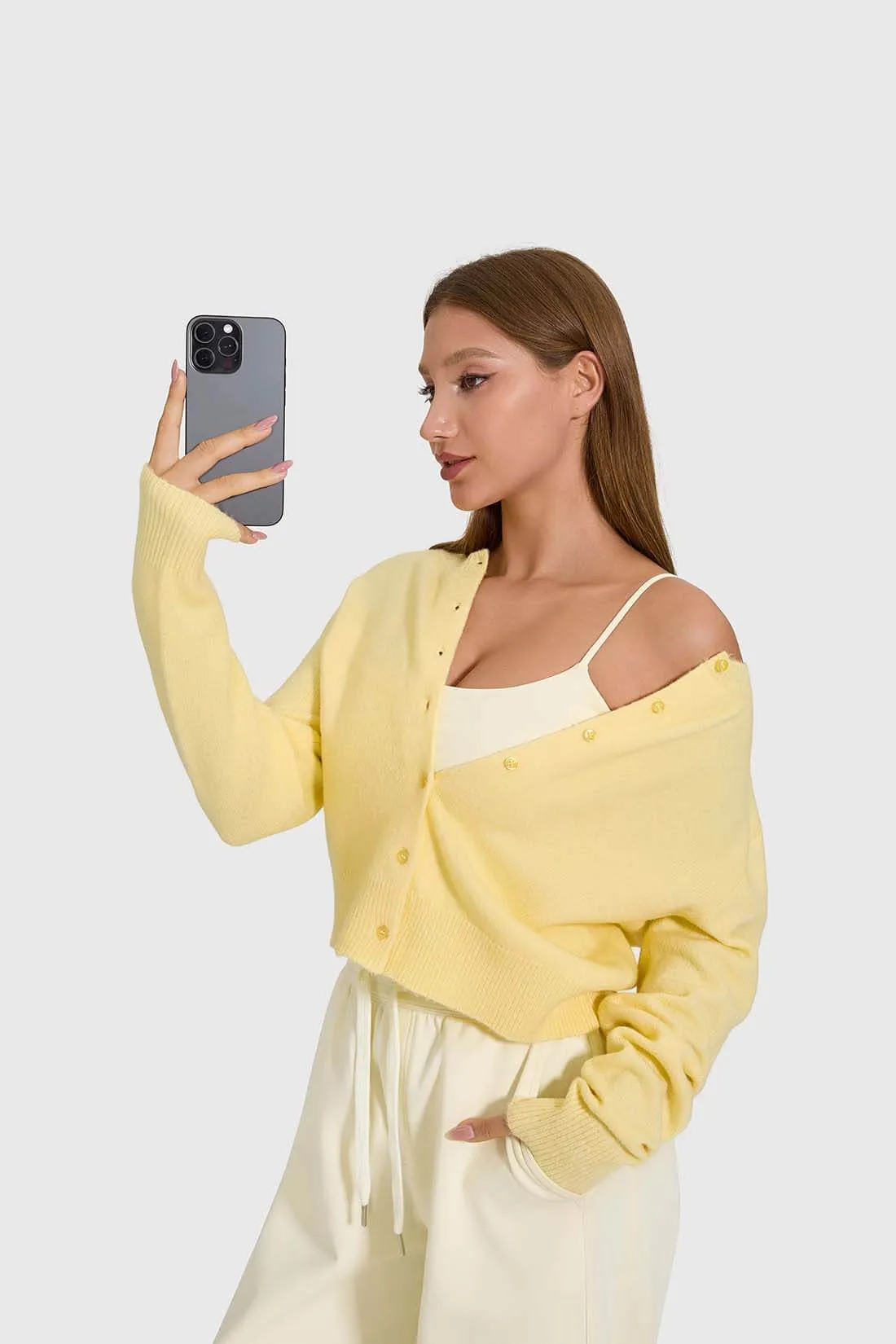 Knit Round Neckline Cardigan sold by MOOSLOVER